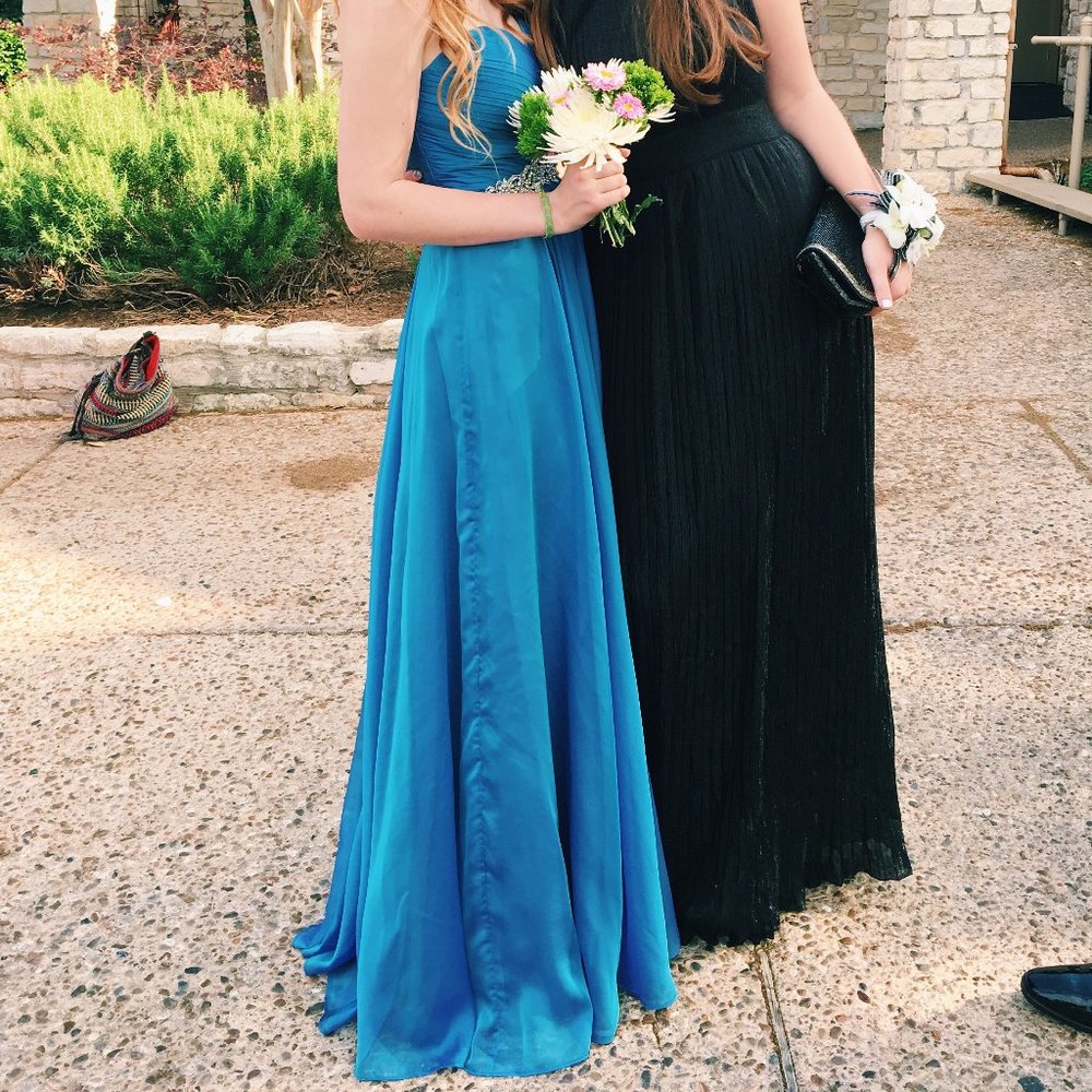 Prom Dress, worn once size 00 - Picture 2 of 7